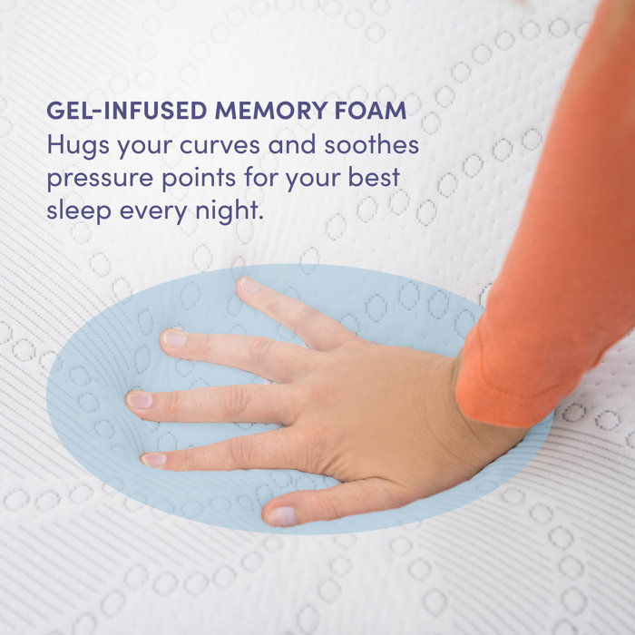 Nora 12" Latex Hybrid Medium Memory Foam Mattress Wayfair